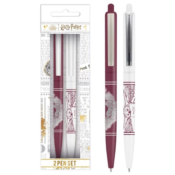 Harry Potter Hogwarts Notebook Journal with Hedwig Pens - Wizarding World Gifts - Picture 5 of 5